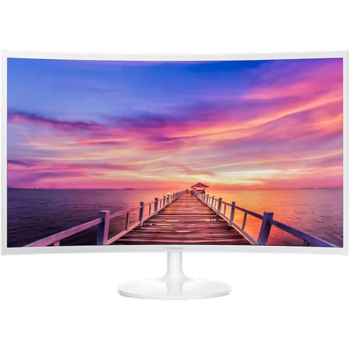 מסך מחשב קעור "27 Samsung C27F391FHR FHD VA LED לבן