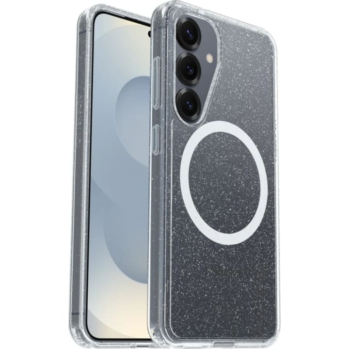כיסוי אוטרבוקס Sym Clear Magnets ל Galaxy S25 שקוף נצנצים