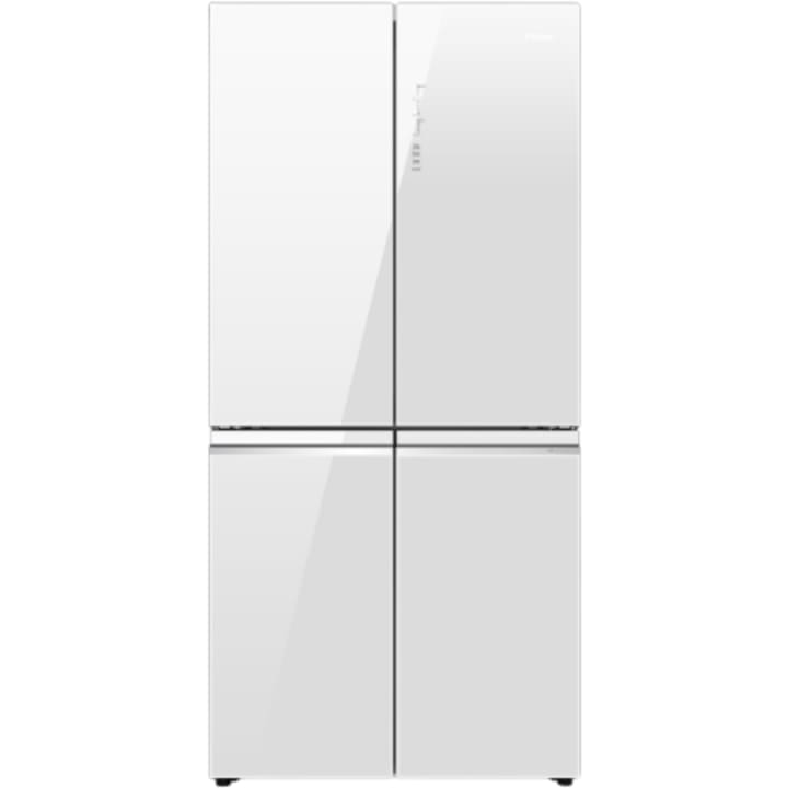 מקרר 4 דלתות האייר דגם HRF4560FW זכוכית לבנה