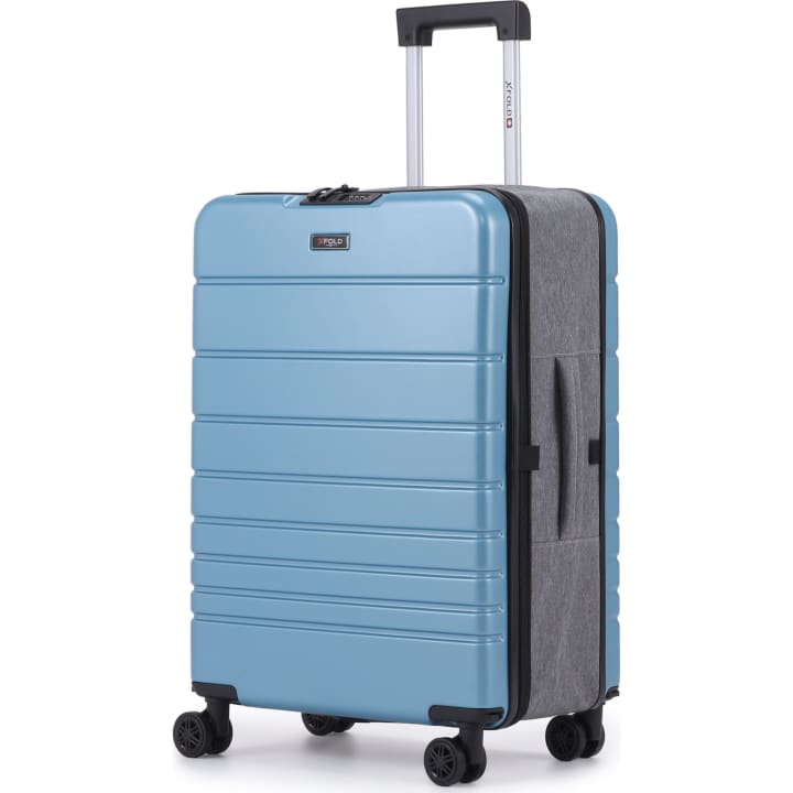 מזוודת טרולי 20 אינץ' SWISS VOYAGER XFOLD ג'ינס