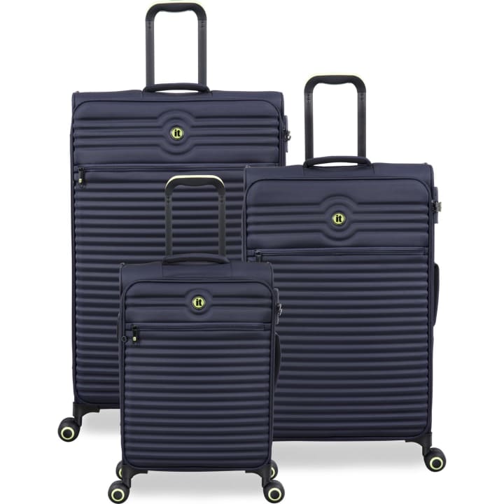 סט 3 מזוודות 20/25/03 IT Luggage CIRCULATOR  כחול טבעי