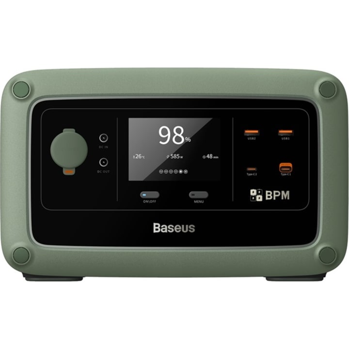 תחנת כוח ניידת 600W כולל צג חיצוני Baseus Digital Portable