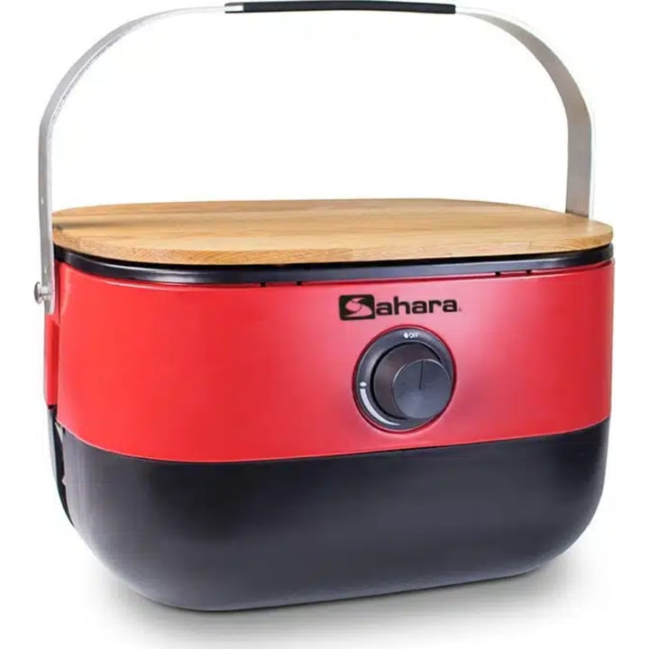 גריל נייד SAHARA Grill 2 Go Mini Gas BBQ אדום
