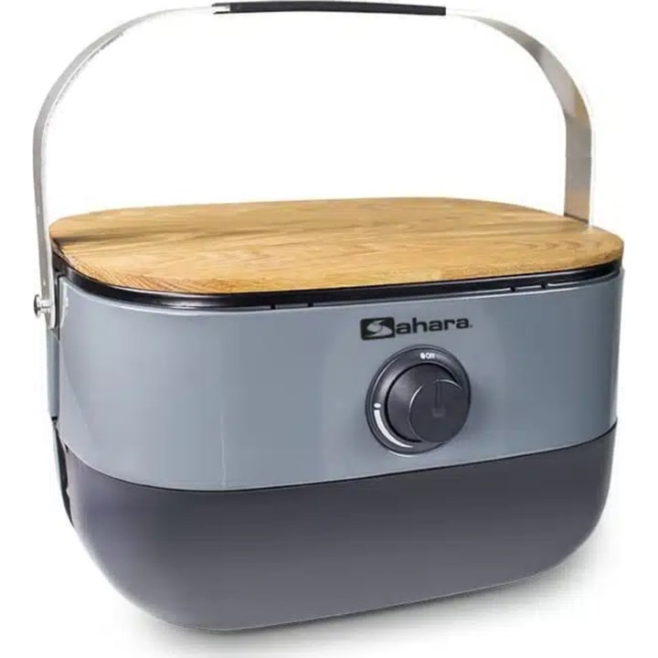 גריל נייד SAHARA Grill 2 Go Mini Gas BBQ אפור