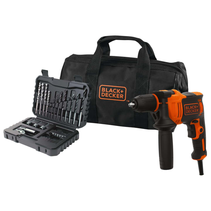 מקדחה חוטית 710W עם 32 אביזרים Black & Decker BEH710SA32-QS