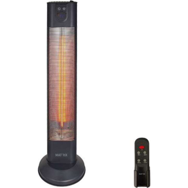 תנור חימום מגדל MATRIX EIFFEL 2000W כולל תרמוסטט ושלט