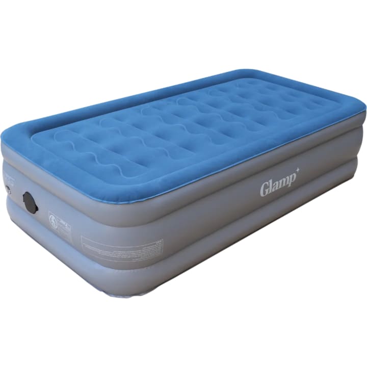 מזרן יחיד מתנפח כולל משאבה Glamp GTSAB46 - אפור\כחול