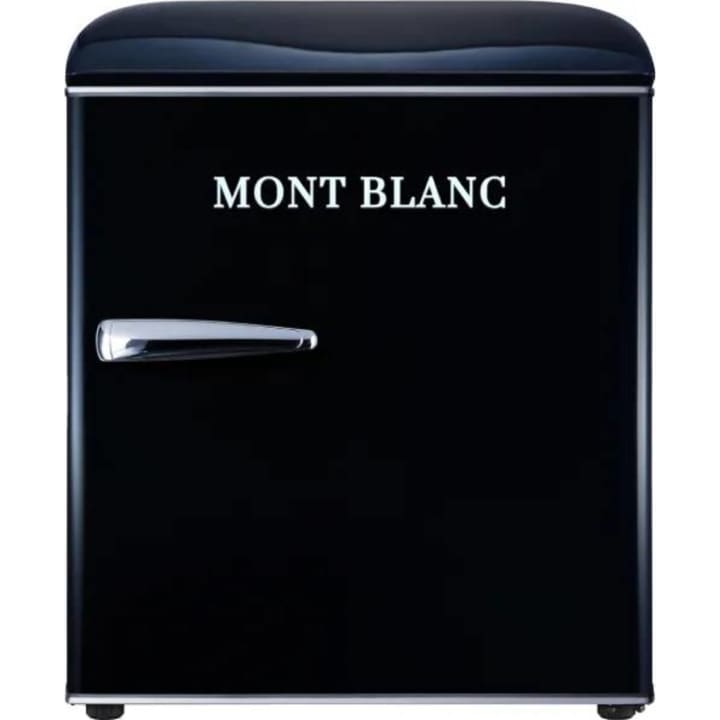 מקרר משרדי מיני בר 46 ליטר מון בלאן MONT BLANC MBR-90DF-BLK שחור רטרו