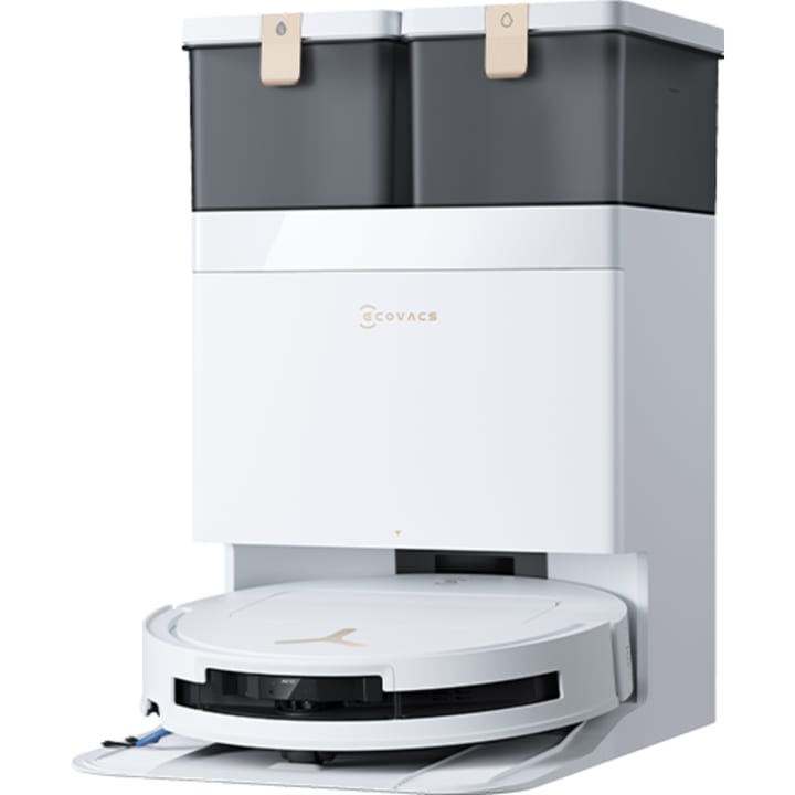 שואב אבק רובוטי שוטף ותחנת עגינה אקווקס Ecovacs Deebot T50S Pro Omni לבן