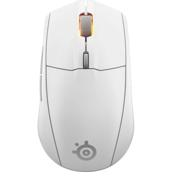 עכבר אלחוטי בעיצוב ארגונומי קל משקל SteelSeries Rival 3 Gen 2 לבן
