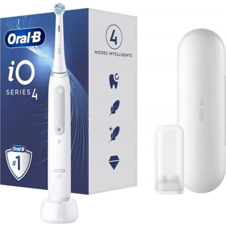 מברשת שיניים חשמלית אורל-בי Oral-B Series iO4 לבן