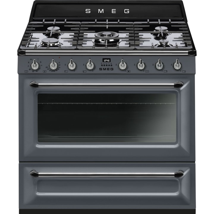תנור משולב כיריים גז 90 ס"מ SMEG TR90GR2 אפור