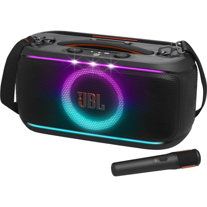 בידורית בלוטוס ניידת JBL PartyBox On-The-Go 2 כולל מיקרופון אלחוטי