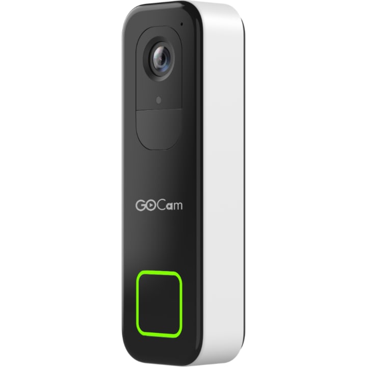 פעמון דלת חכם עם מצלמת אבטחה GOCam Smart Doorbell GCD4B 2K
