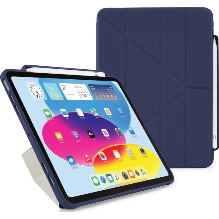 כיסוי Pipetto Origami 3 ל iPad 10.9 A16 כחול כהה