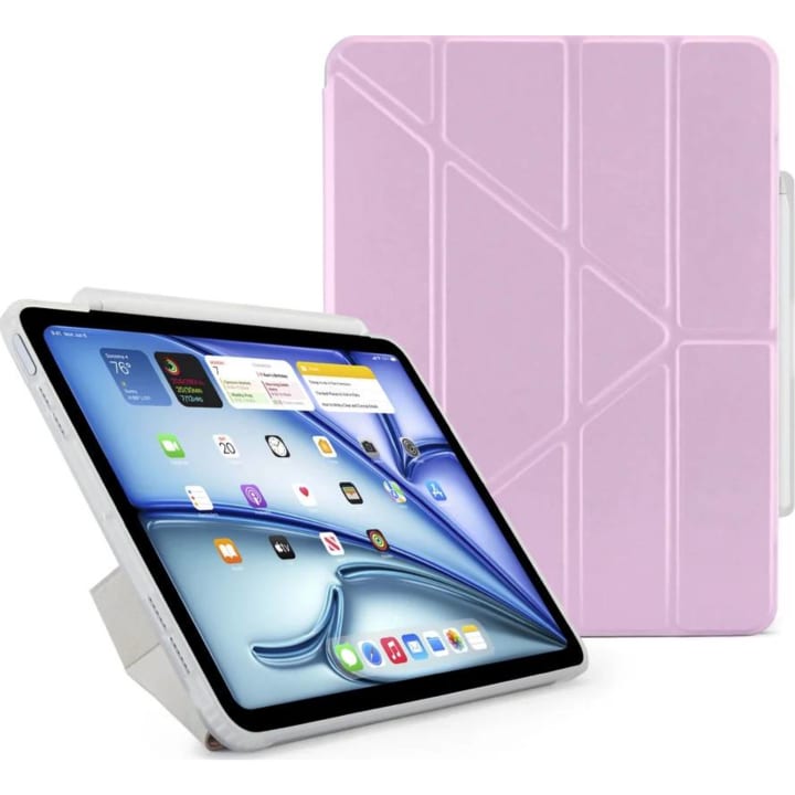 כיסוי Pipetto Origami 3 ל iPad Air 11 M4/M3/M2 סגול מטל