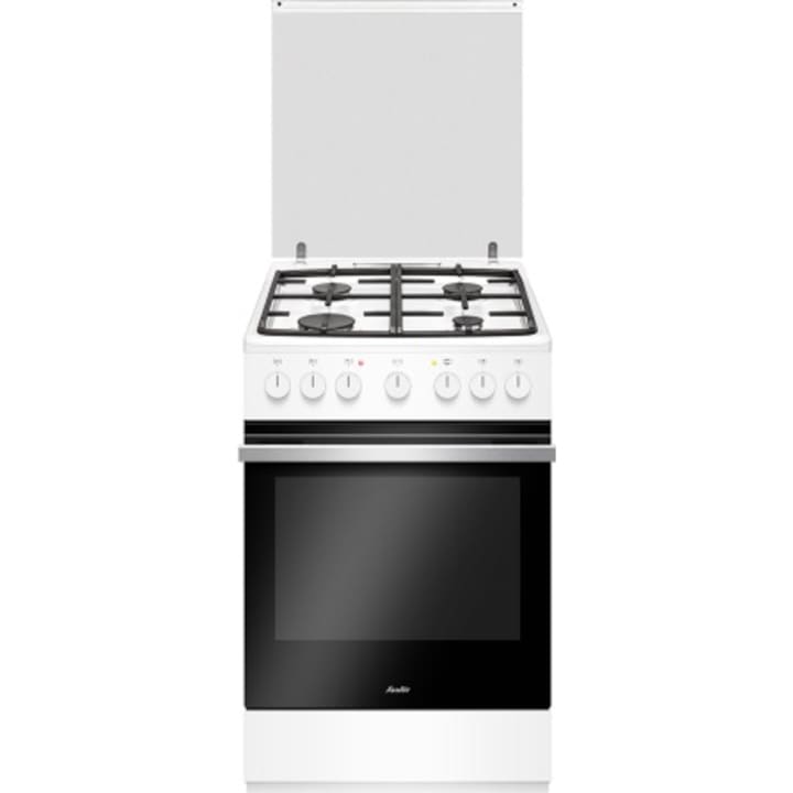תנור משולב כיריים גז 50 ס"מ סאוטר Sauter Fusion 2050W לבן צר