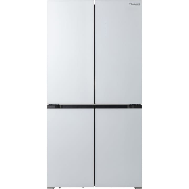 מקרר 4 דלתות בומפני Bompani BO660GWH-ICE זכוכית לבנה כולל יצרן קרח