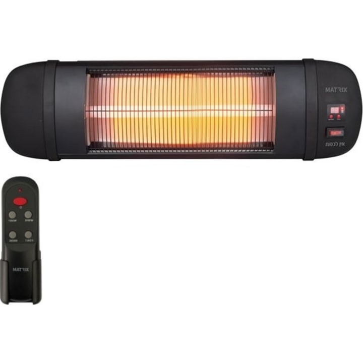 תנור חימום לתליה 2500W מטריקס דגם IP34-NSUN2500I-R + שלט