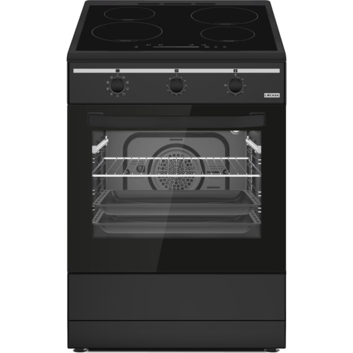 תנור משולב כיריים אינדוקציה 60 ס"מ LACASA LCCI6060BL שחור