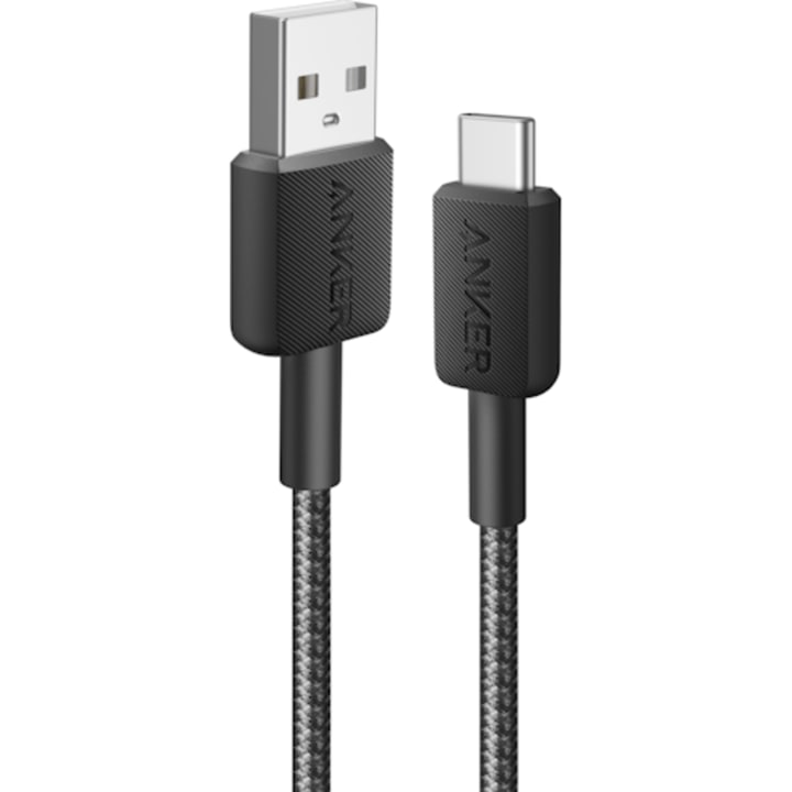 כבל 0.9 מטר אנקר Anker 322 USB-A to USB-C שחור