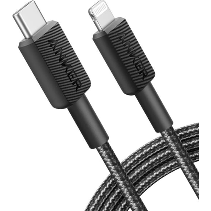 כבל 1.8 מטר אנקר Anker 322 USB-C to Lightning שחור
