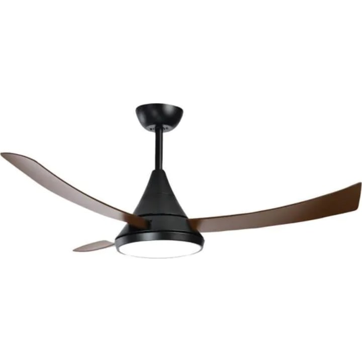 מאוורר תקרה "52 עם שלט סמיקום Semicom Espresso CCT32W שחור וחום