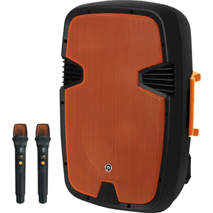 בידורית בלוטוס ניידת Pure Acoustics PMW4412 +זוג מיקרופונים