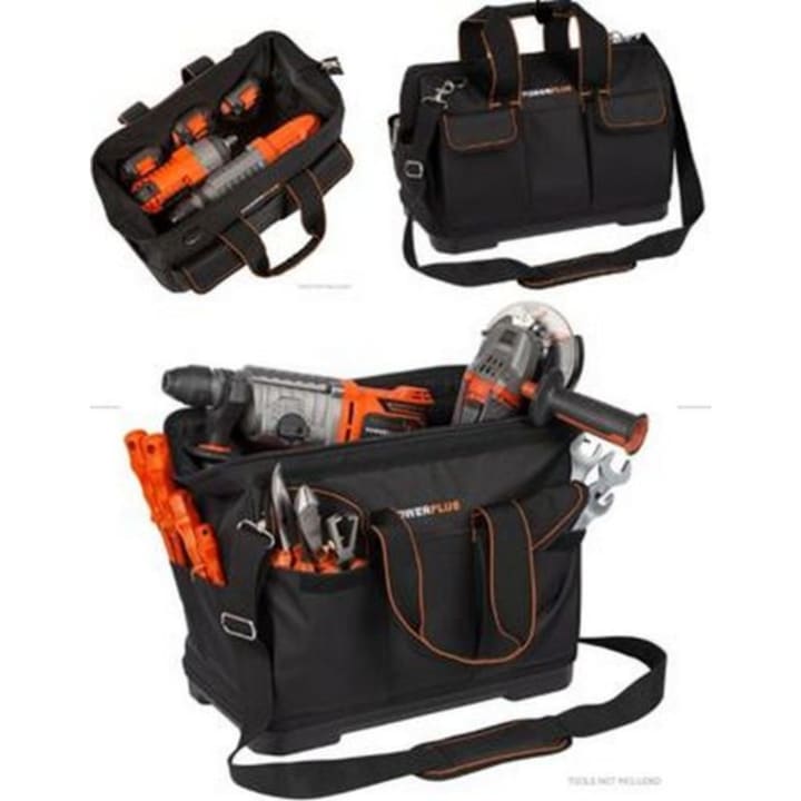תיק כלי עבודה עם תחתית קשיחה 320x400 מ"מ PowerPlus POWDPBAG01