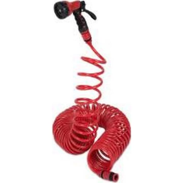 צינור השקייה ספירלי 15 מטר עם אקדח 6 מצבים Varo Kreator KRTGR6703