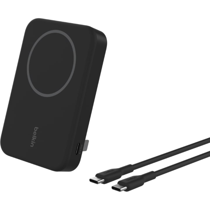 סוללת גיבוי מגנטית עם סטנד Belkin 8K Qi2 15W שחור