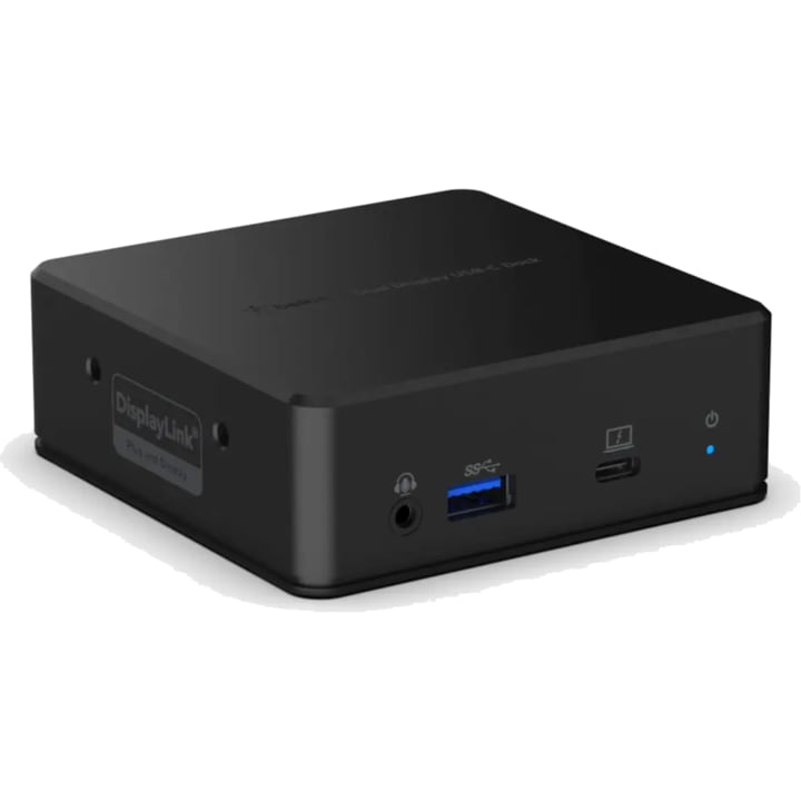 תחנת עגינה Belkin USB-C Dual Display Dock (Displaylink)