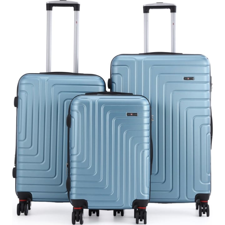 סט 3 מזוודות קשיחות 20/25/29 Swiss Voyager Covent ג'ינס