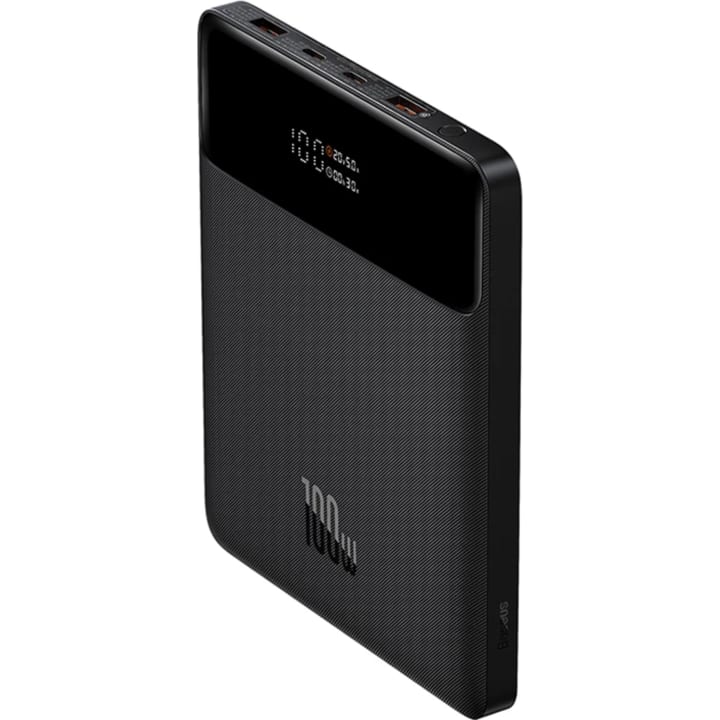 סוללת גיבוי ניידת Baseus Blade High Power Digital Display Power Bank 20KmAh 100W וכבל Type-C שחור