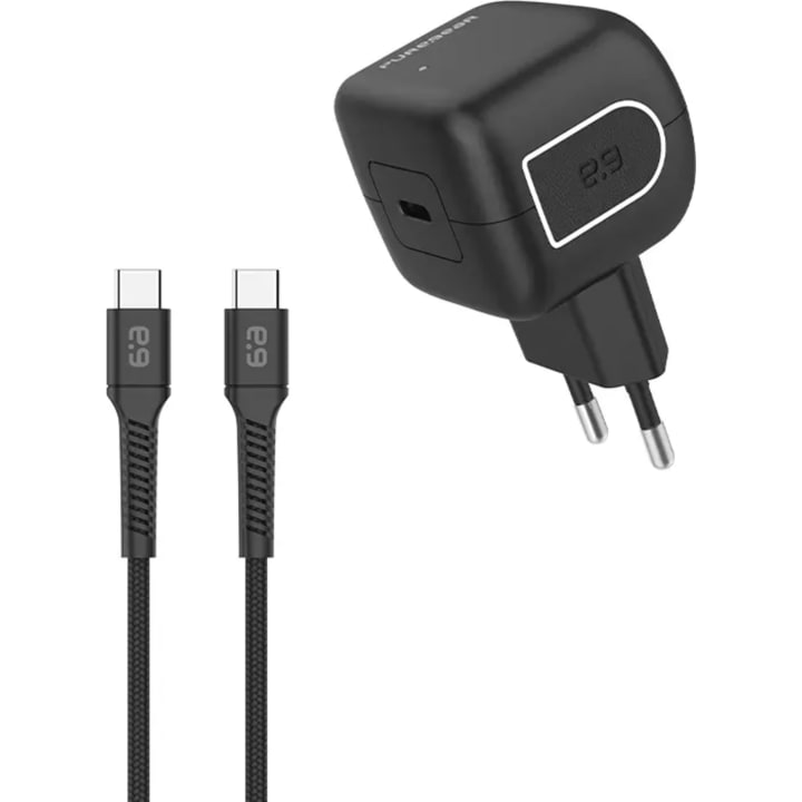 מטען קיר PureGear Wall Charger 65W עם כבל Type-C שחור