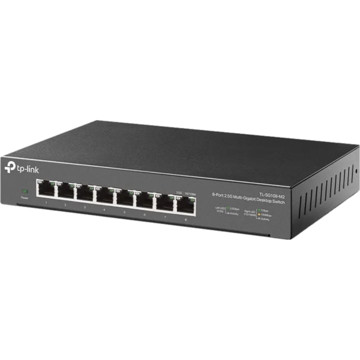 מתג 8 פורטים TP-Link SG108-M2 2.5Gbps