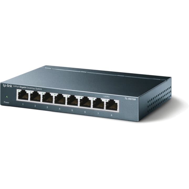 מתג 8 פורטים TP-LINK TL-SG108 Gigabit