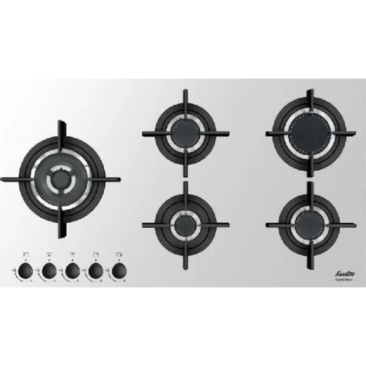 כיריים גז 90 ס"מ סאוטר Sauter SHG9020W זכוכית לבנה