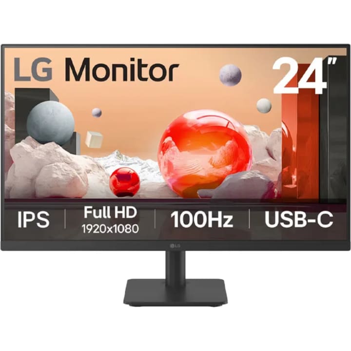 מסך מחשב "23.8 LG 24MS530B-B Full HD