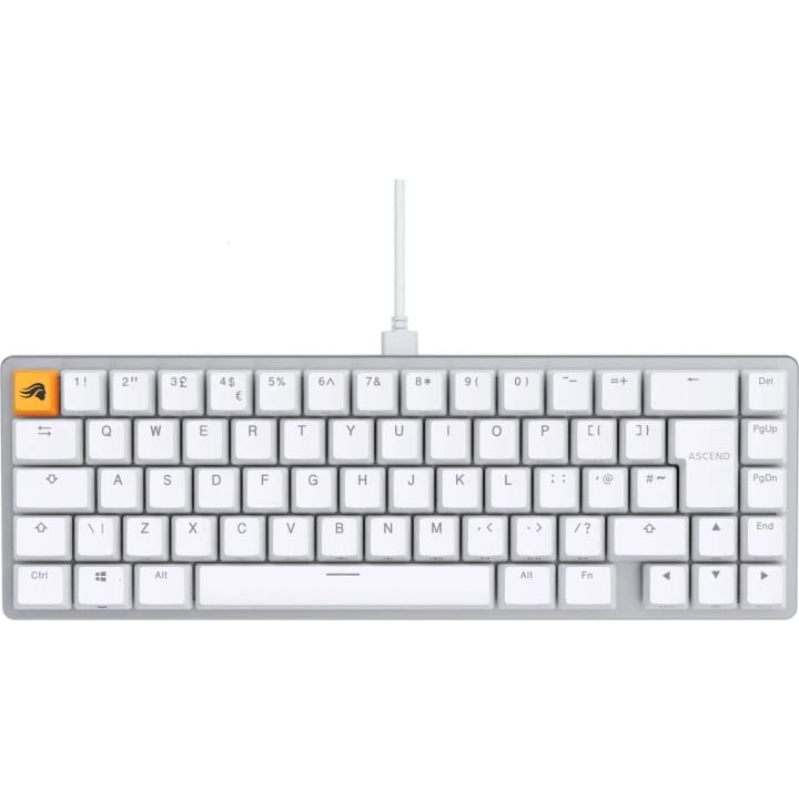 מקלדת גיימינג מכנית חוטית Glorious GMMK V2 לבן