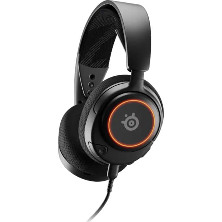 אוזניות גיימינג חוטיות סטילסריוס STEELSERIES  ARCTIS NOVA 3 RGB שחור
