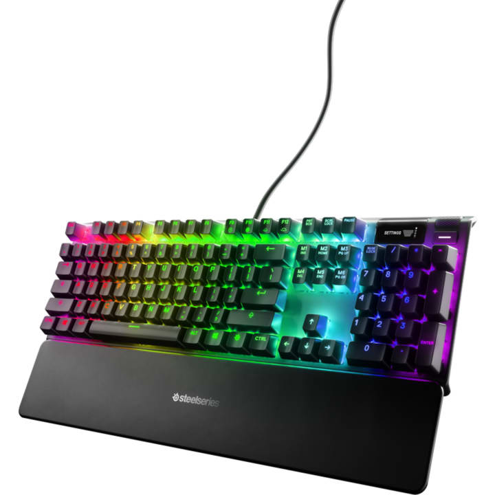 מקלדת גיימינג מכנית חוטית STEELSERIES APEX PRO US שחור