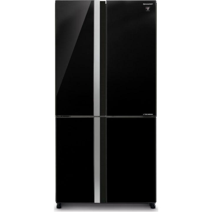 מקרר 4 דלתות שארפ SHARP SJ-8841 זכוכית שחורה