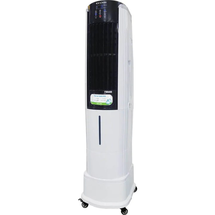 מצנן אוויר דיגיטלי ניייד אקו יורו Eco Euro HAFC-470DW לבן כולל שלט