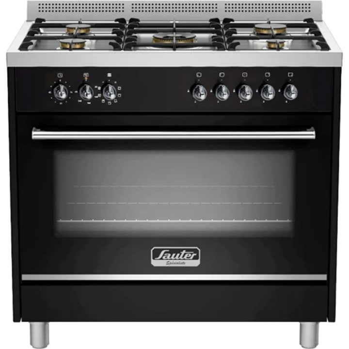 תנור משולב כיריים גז 60 ס"מ סאוטר Sauter SOC9070B שחור