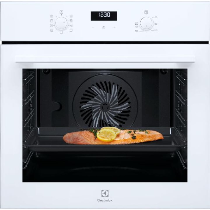 תנור בנוי 60 ס"מ אלקטרולוקס Electrolux EOH6231V זכוכית לבנה