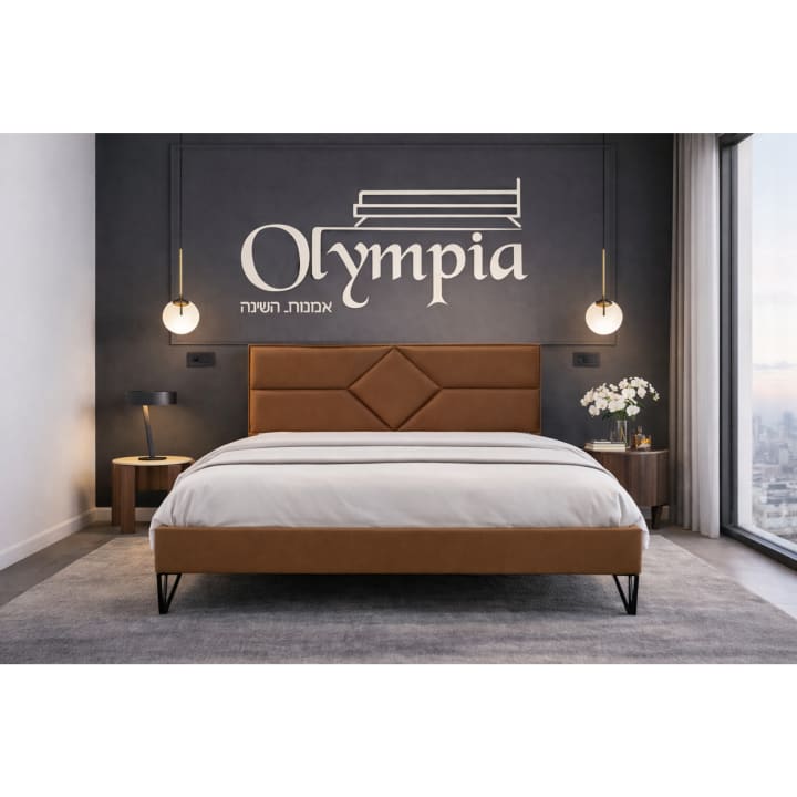 מיטה מעוצבת אולימפיה 190/160 Olympia 6088 כולל מזרן