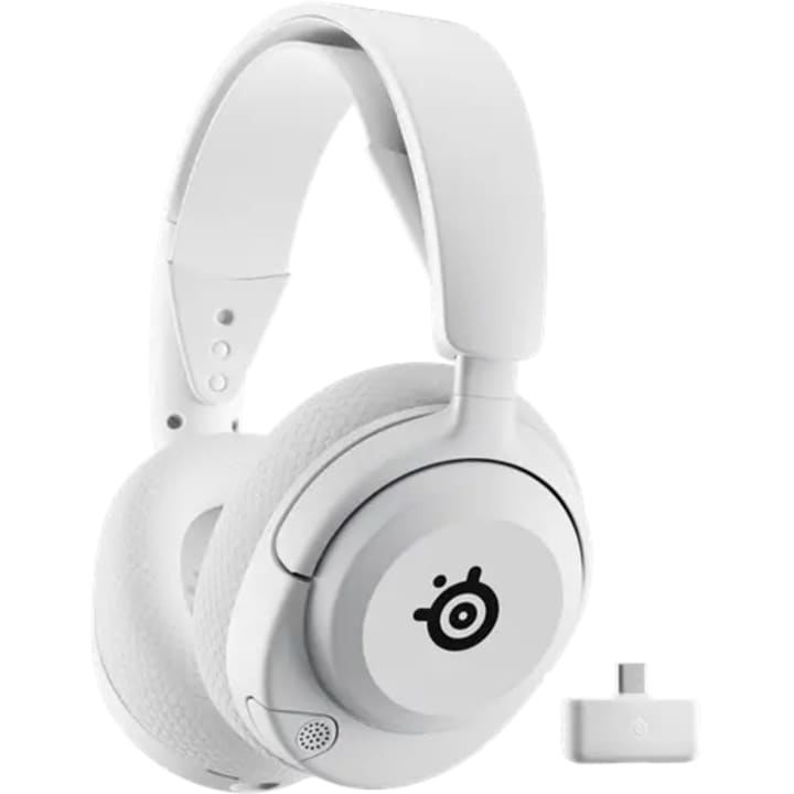 אוזניות גיימינג אלחוטיות SteelSeries ARCTIS NOVA 5P לבן