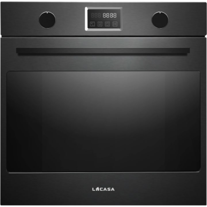 תנור בנוי פירוליטי 60 ס"מ לקאזה Lacasa LCP60BIX נירוסטה מושחרת