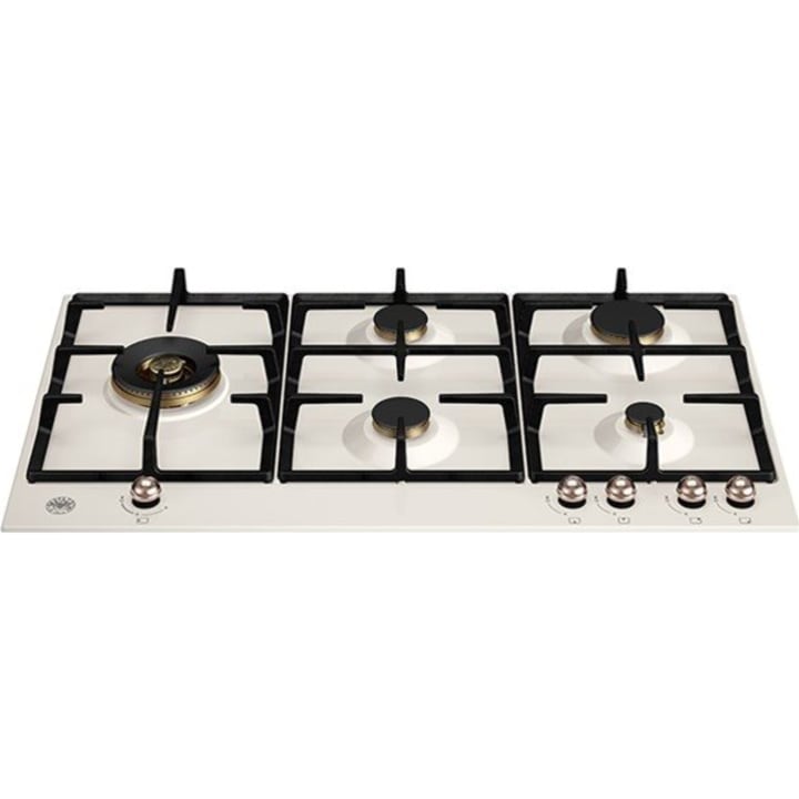 כיריים גז 90 ס"מ ברטזוני Bertazzoni P905LHERAC שמנת נחושת